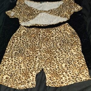 SHEIN Animal Print Ensemble